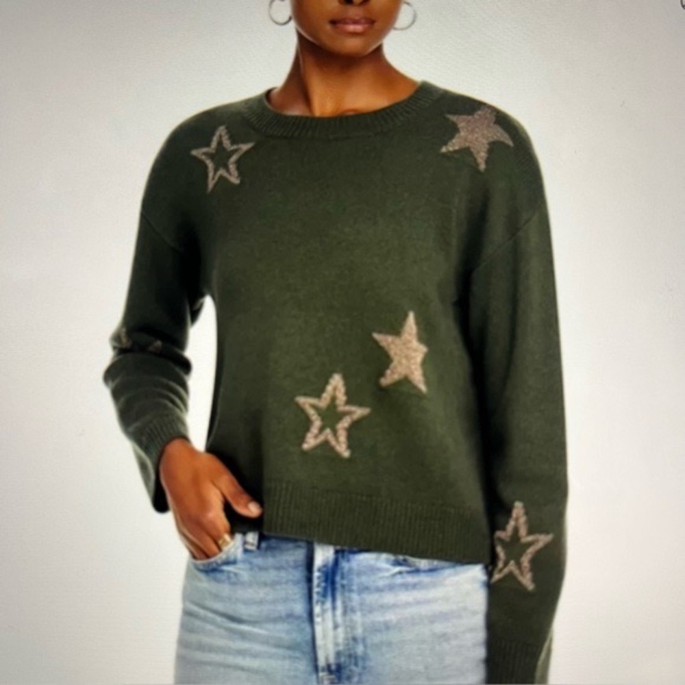 Rails Perci Green Star Pattern Sweater S